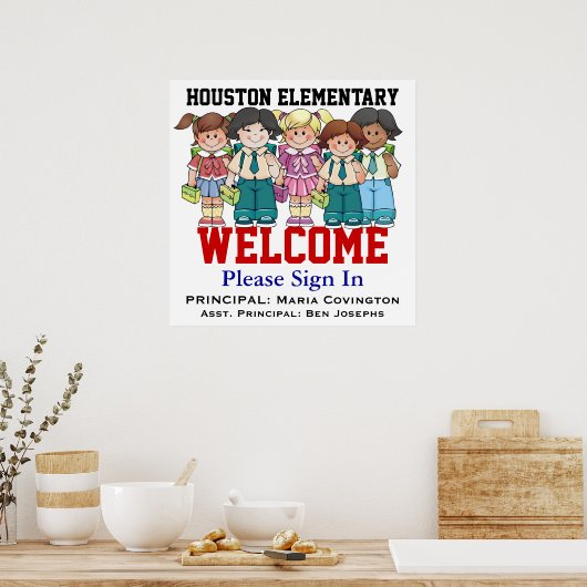 Schulwillkommen - SRF Poster (Küche)