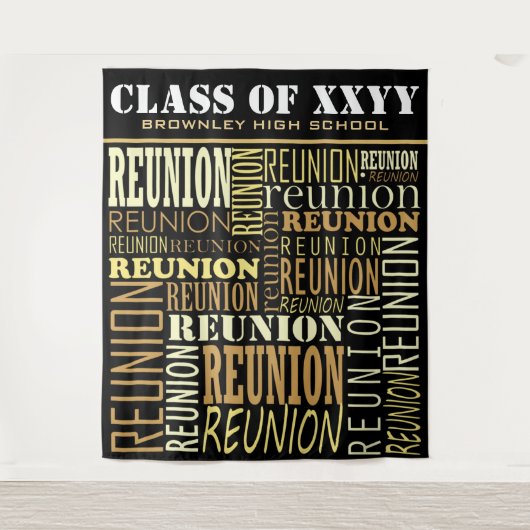 Schulwoche Wiedersehen Fotobooth im Hintergrund Wandteppich (Vorderseite)