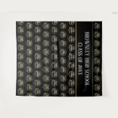 Schulwoche Wiedersehen Fotobooth im Hintergrund Wandteppich (Vorderseite (Horizontal))