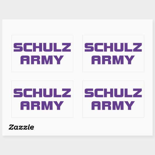 Schulz Army Sticker (Blatt)