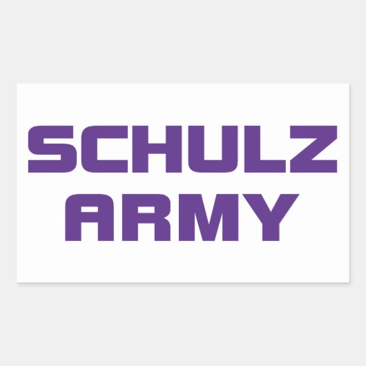 Schulz Army Sticker (Vorderseite)