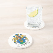 Schulz Familienwappen Sandstein Untersetzer (Seite)