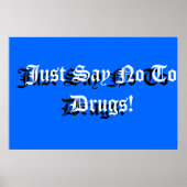 Schulzeichen Anti-Drogen Poster (Vorne)