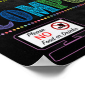 Schulzeichen für Computer-Labrador Poster (Ecke)