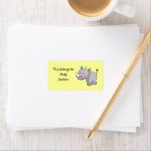 Schulzeichen ( Nashorn ) Adressaufkleber (Insitu)