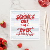 Schulzeit ade! Lose-Blatt-Papier Serviette (Beispiel)