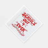 Schulzeit ade! Lose-Blatt-Papier Serviette (Ecke)