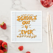 Schulzeit ade! Lose-Blatt-Papier Serviette (Beispiel)