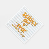 Schulzeit ade! Lose-Blatt-Papier Serviette (Ecke)
