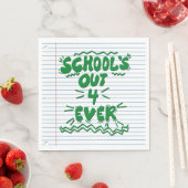 Schulzeit ade! Lose-Blatt-Papier Serviette (Beispiel)