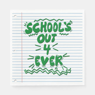Schulzeit ade! Lose-Blatt-Papier Serviette