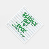 Schulzeit ade! Lose-Blatt-Papier Serviette (Ecke)
