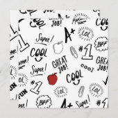 Schulzeit Einladung (Vorne/Hinten)