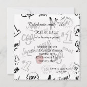 Schulzeit Einladung (Rückseite)