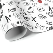 Schulzeit Geschenkpapier (Rolleneckpunkt)