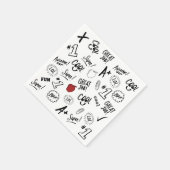 Schulzeit Serviette (Ecke)