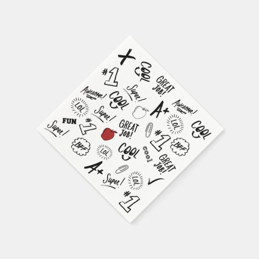 Schulzeit Serviette (Ecke)