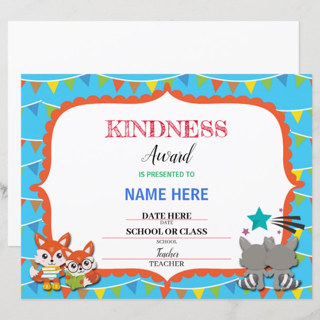 Schulzeugnis (Vorne/Hinten)