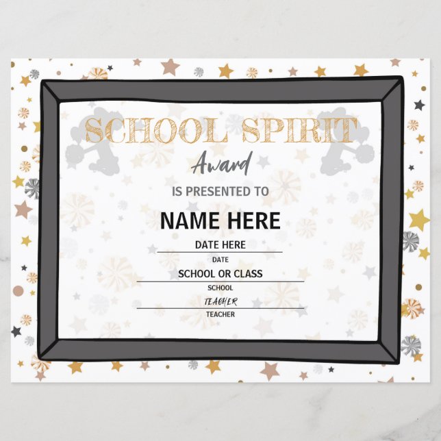 Schulzeugnis (Vorderseite)