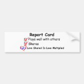 Schulzeugnis Autoaufkleber (Vorne)