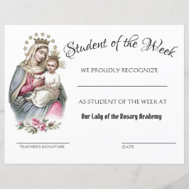 Schulzeugnis für katholische Erfolge