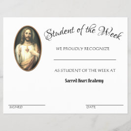 Schulzeugnis für katholische Leistung Flyer