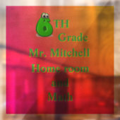 Schulzimmer 6" x 6" fensteraufkleber (Blatt 2)