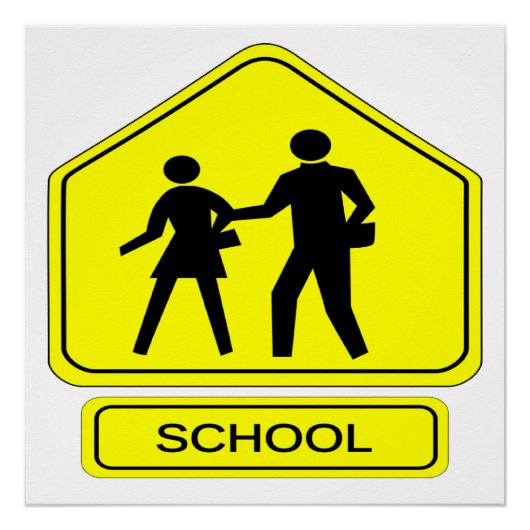 Schulzone Poster (Vorderseite)