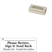 Schulzuweisungsbericht + Lehrername Gummistempel (Stempel)