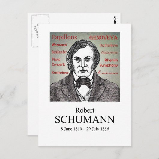 Schumann Postkarte (Vorne/Hinten)