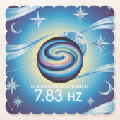 Schumann Resonance Celestial Blue Scalloped Set  Untersetzer (Vorderseite)