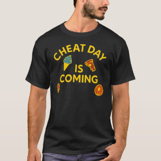 Schummeltag Kommt Lustiges Essenliebhaber Fitnesss T-Shirt