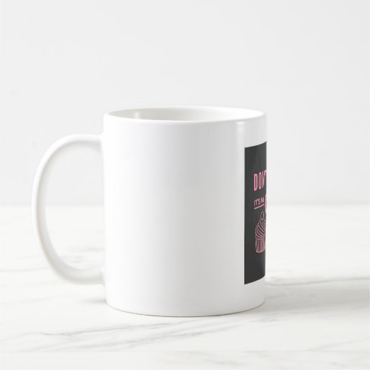 Schummeltag mit Cupcake Pink Kaffeetasse (Links)