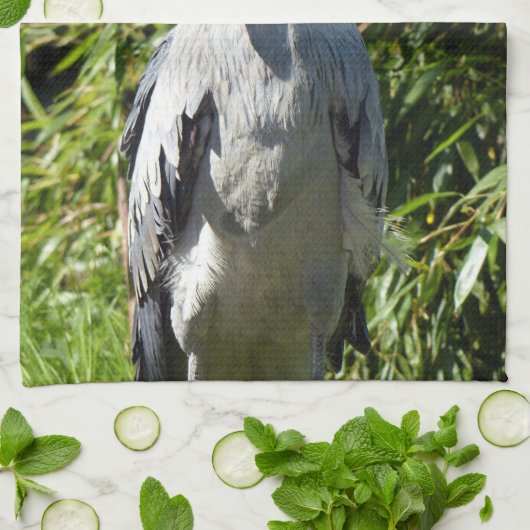 Schuppen (Balaeniceps rex) Geschirrtuch (Gefaltet)