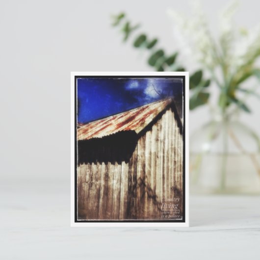 Schuppen Postkarte (Stehend Vorderseite)