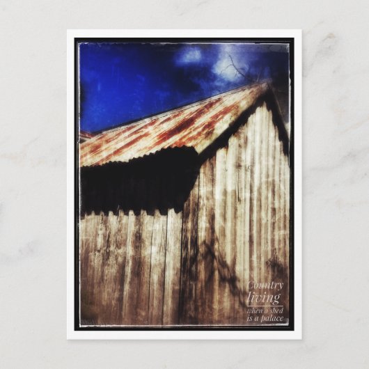 Schuppen Postkarte (Vorderseite)