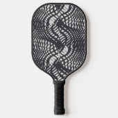 Schuppen - Tinte + Asche Pickleball Schläger (Vorderseite)