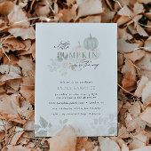 Schuppen & Weiß - Blumenpumpenbeutel Babydusche Einladung