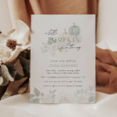 Schuppen & Weiß - Blumenpumpenbeutel Babydusche Einladung