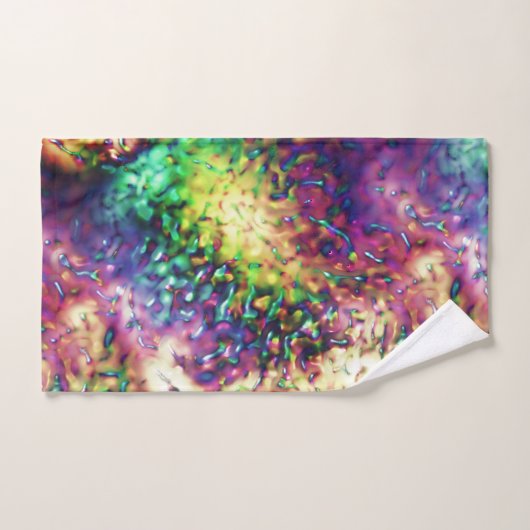 Schuppenfarbene Waagen oder Wassertropfen Badhandtuch Set (Handtuch)