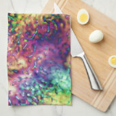 Schuppenfarbene Waagen oder Wassertropfen Geschirrtuch (Viertel Falte)