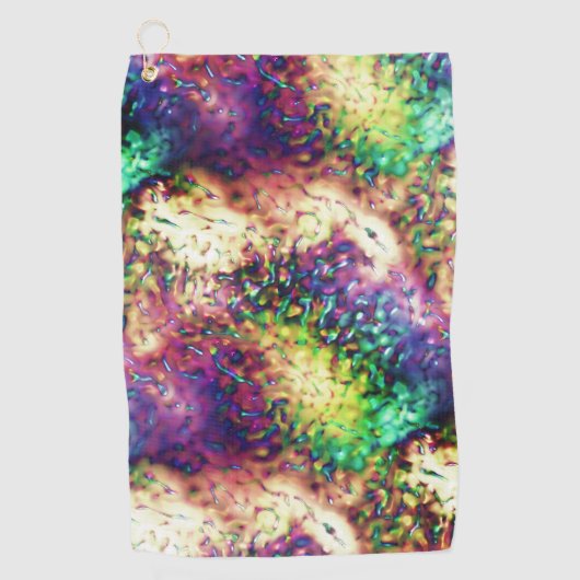 Schuppenfarbene Waagen oder Wassertropfen Golfhandtuch (Vorderseite)