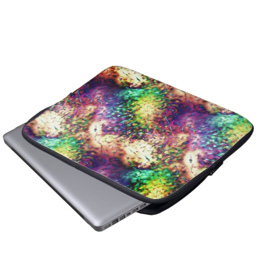 Schuppenfarbene Waagen oder Wassertropfen Laptopschutzhülle (Vorne Knopf)