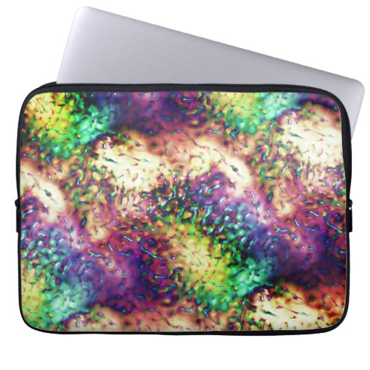 Schuppenfarbene Waagen oder Wassertropfen Laptopschutzhülle (Vorderseite)