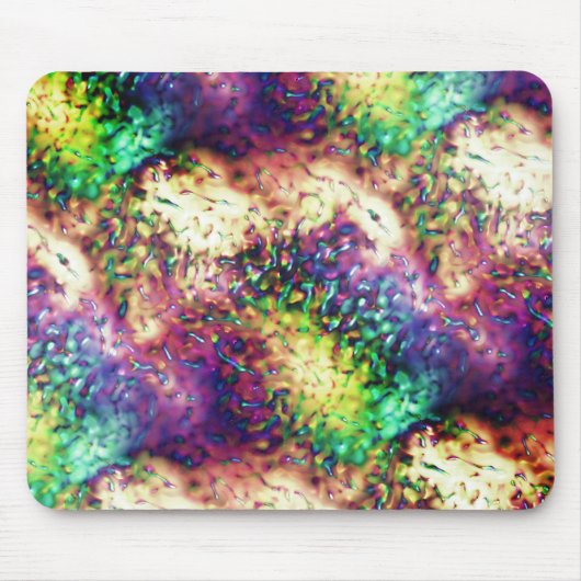 Schuppenfarbene Waagen oder Wassertropfen Mousepad (Vorne)