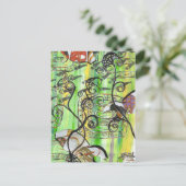 Schuppenfisch 2 postkarte (Stehend Vorderseite)