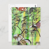 Schuppenfisch 2 postkarte (Vorne/Hinten)