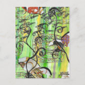 Schuppenfisch 2 postkarte (Vorderseite)