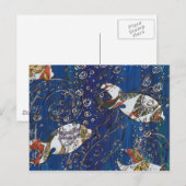 Schuppenfisch Postkarte (Vorne/Hinten)