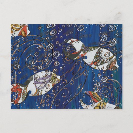 Schuppenfisch Postkarte (Vorderseite)